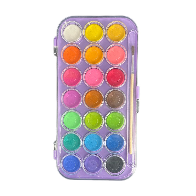 Tortas de pintura de acuarela sólida de 21 colores directas de fábrica para estudiantes de arte